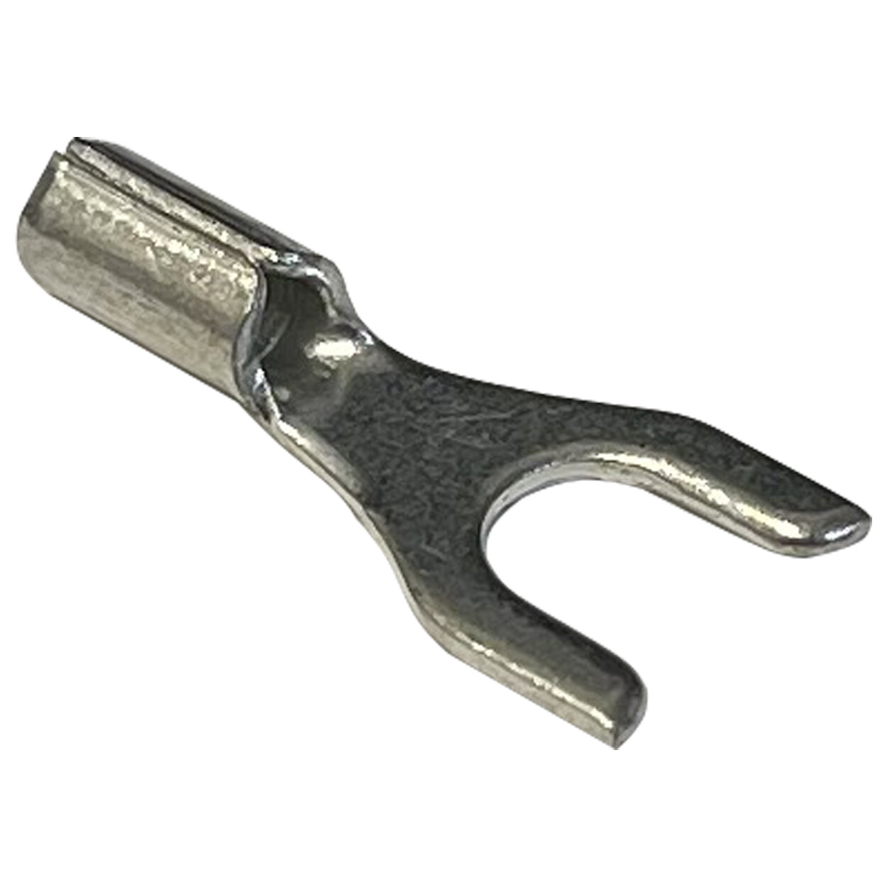 100 Pcs Non-Insulated Spade Connector 22-18 Gauge #8 Fork Wire Connector – USA