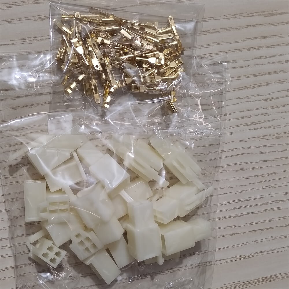 5 Sets 4-Pin Male Female Plug Cable Connectors Header Blade Receptacles 2.8mm