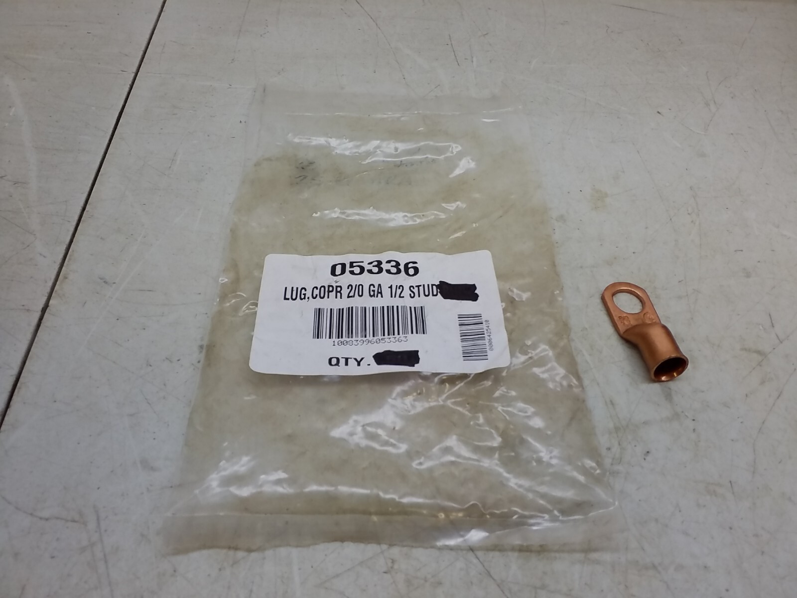 05336 2/0 Gauge Copper Lug 1/2 ” Battery Stud 05336 Quantity Of 1 Stud