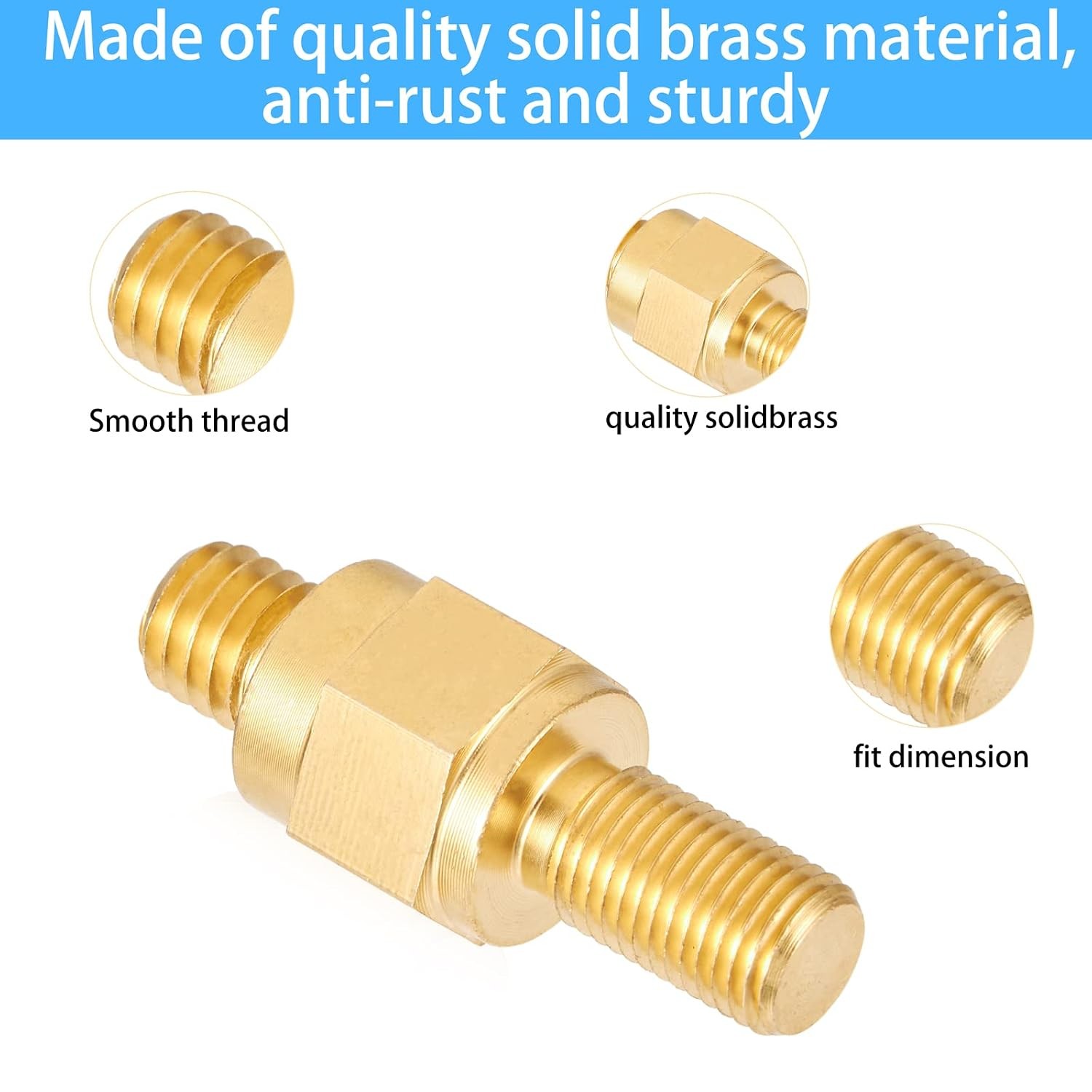 Long Stud Side Post Battery Terminal Bolt Compatible with GM and Other Accessori