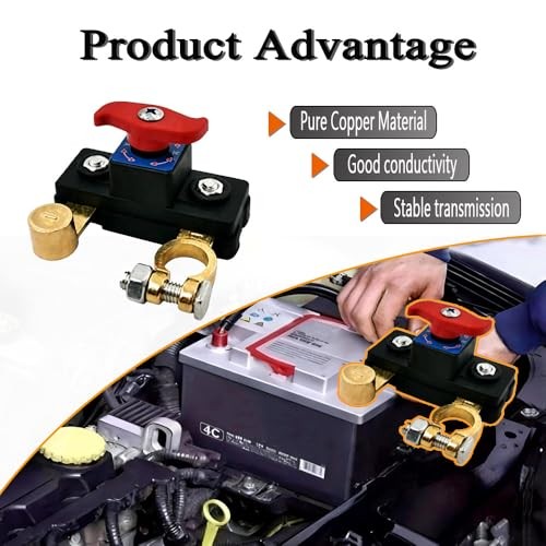 Car Battery Cut Off Switch Breaker,Pure Copper has Stable