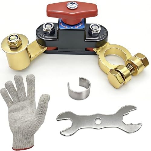 Car Battery Power Cut-Off Switch,Pure Copper Knob Control Battery Kill
