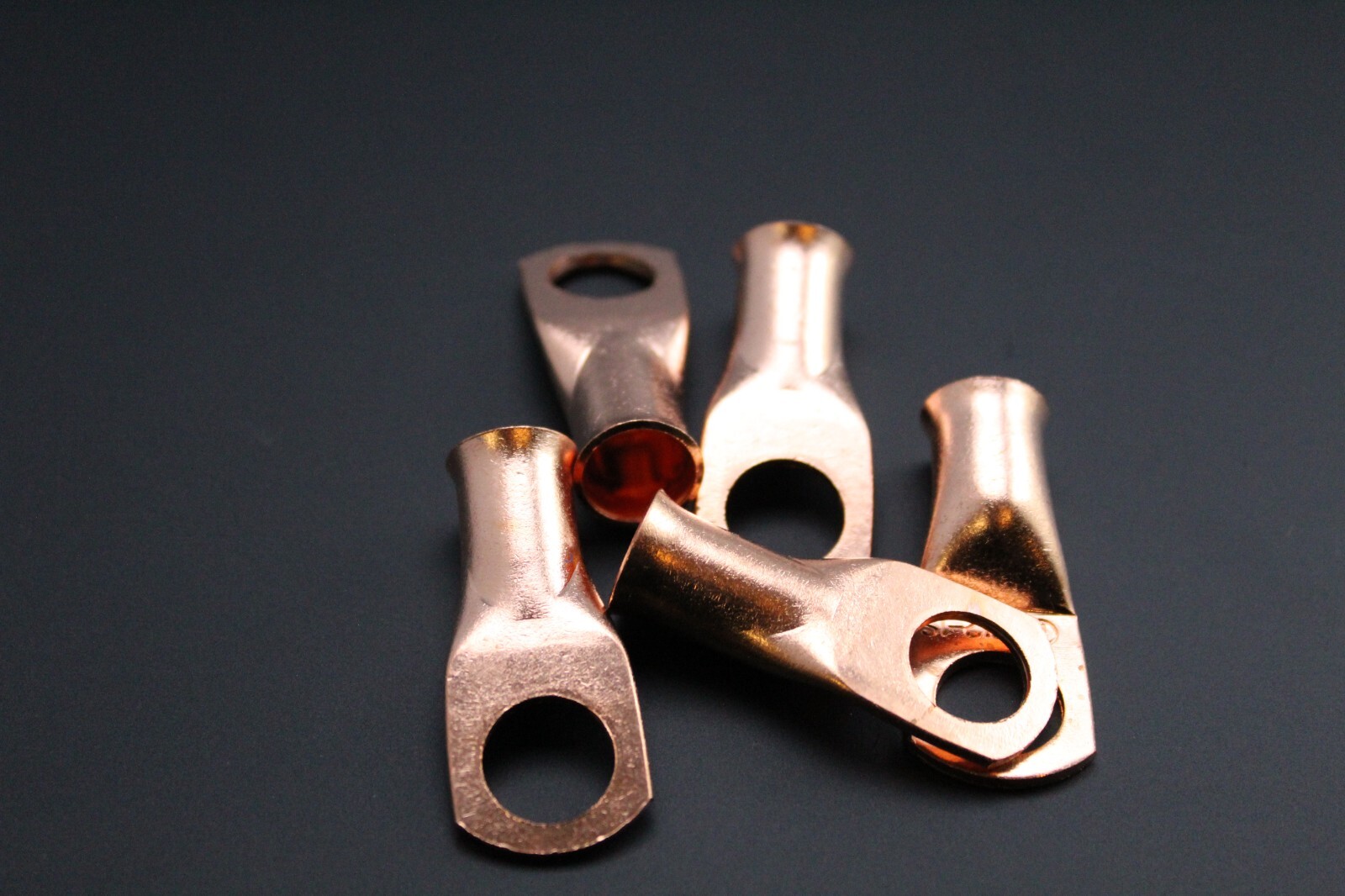 1/0 GAUGE COPPER 1/2 RING 2 PK CRIMP TERMINAL CONNECTOR AWG BATTERY LUG CUR1012