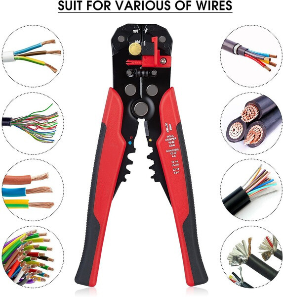 280PCS Insulated Electrical Wire Splice Terminal Spade/Crimp/Ring Connector Kit