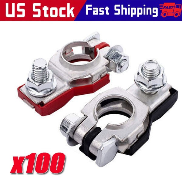 Battery Terminal Connector Top Post Positive Negative Heavy Duty Universal lot