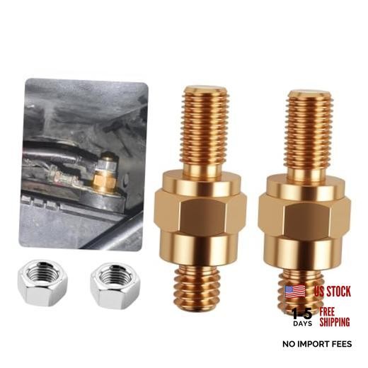 2PCS Side Post Battery Terminal Extender with 2PCS Nuts,Side Post to Top Posts