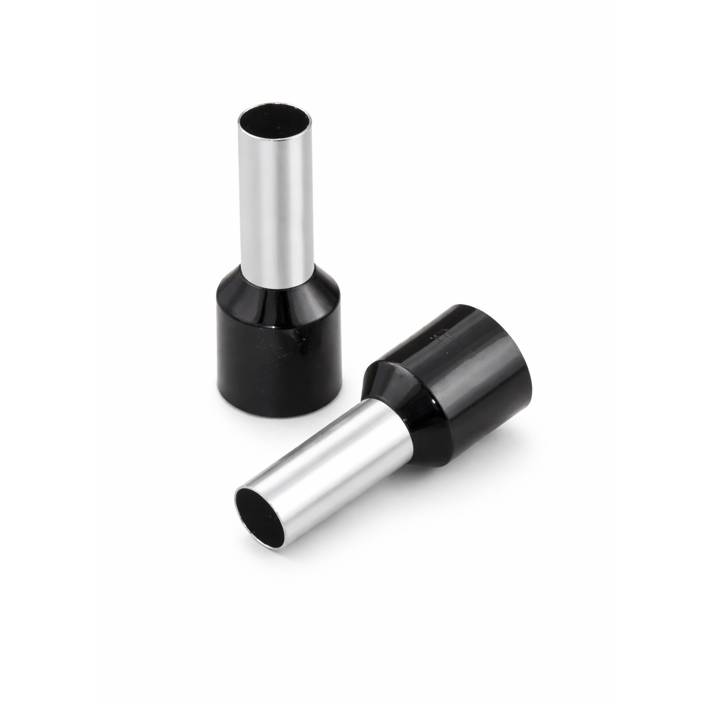 The Wires Zone 8 Gauge Wire Ferrule Connectors Black Barrel – (25 pack)