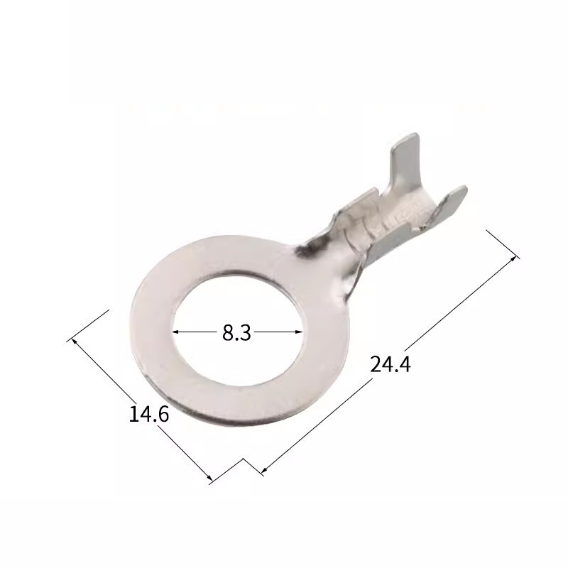 100pcs 8mm circular automotive terminal block O-shaped joint 12AWG DJ431-8B