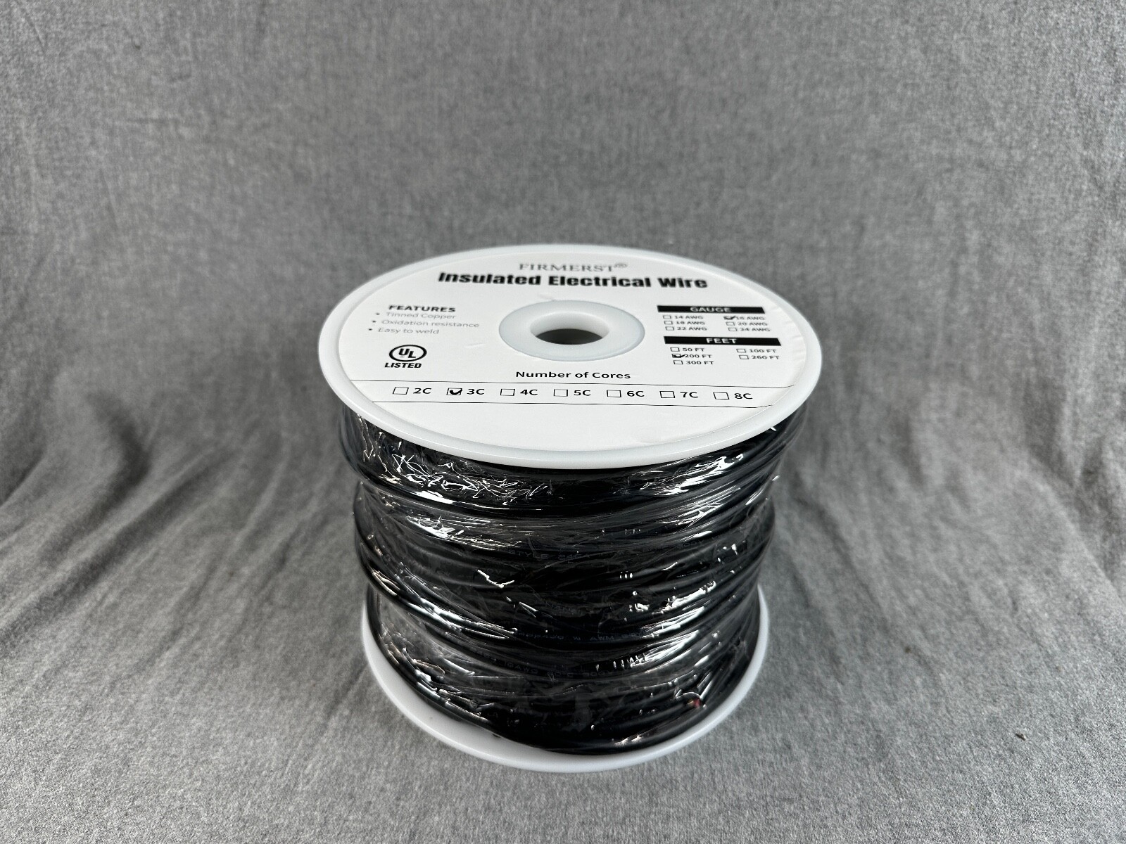 Firmerst Insulated Electrical Wire 200′ 16AWG
