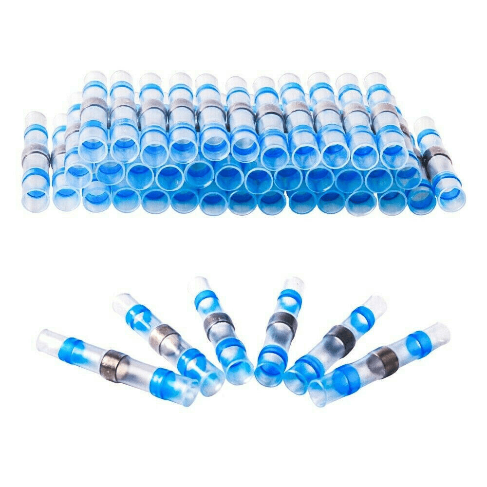 Red & Blue Solder Seal Sleeve Set 1000 pieces 22-16 16-14 Gauge Butt Connectors