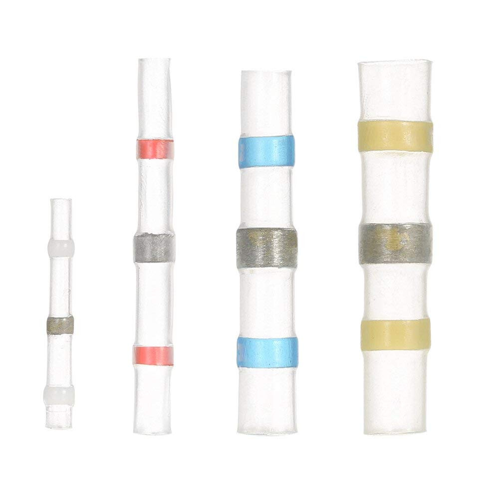 230/100 Solder Seal Sleeve Heat Shrink Butt Wire Connectors Terminals Waterproof