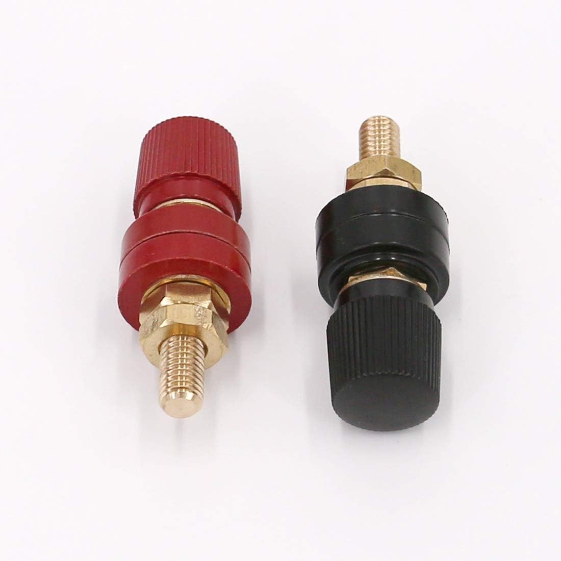 M8 Battery Terminal Connector Kit 5/16″ Stud Power Junction 2Pcs Red Black