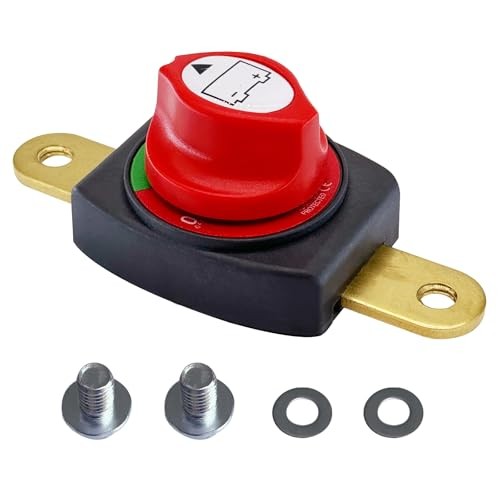Battery Disconnect Switch 12V – 48V, Marine Battery Switch Side Post Direct
