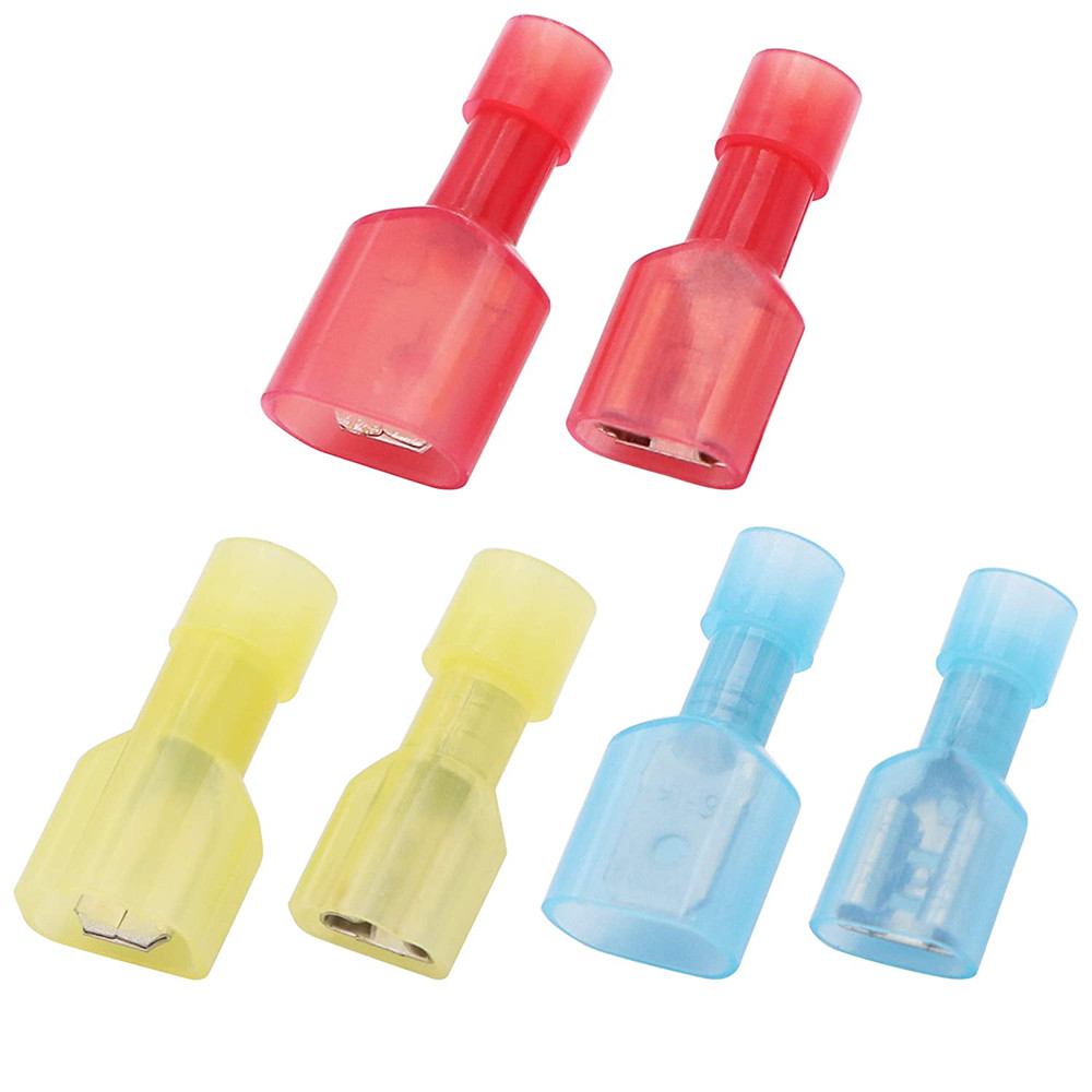 500PCS Nylon Insulated Crimp Spade Connectors Quick Disconnect Wire Terminal kit