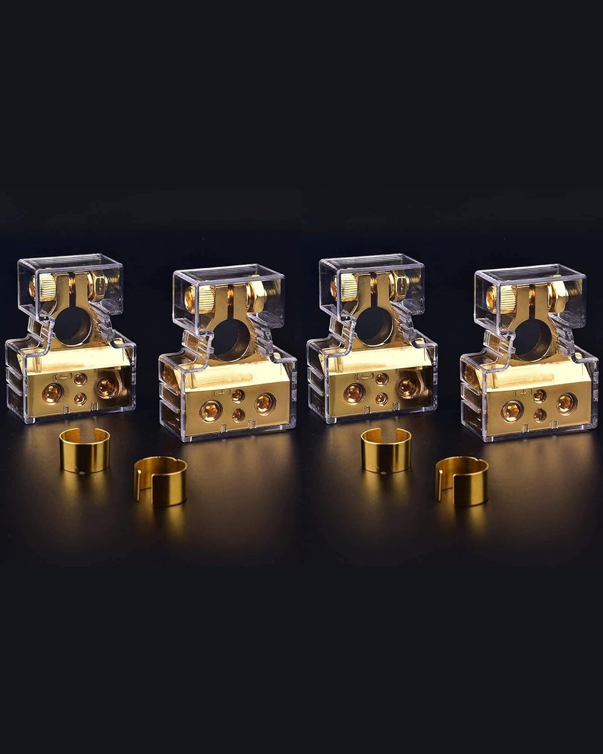 Battery Terminal Connectors, 0/2/4/6/8/10 AWG Battery Terminals, Heavy Duty Car