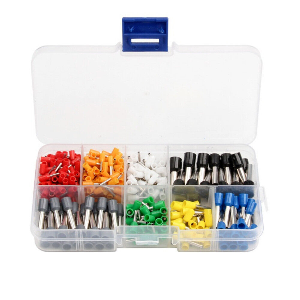 800/400PCS Insulated Crimp Cord Terminal Wire Ferrule Cable Terminals Connector
