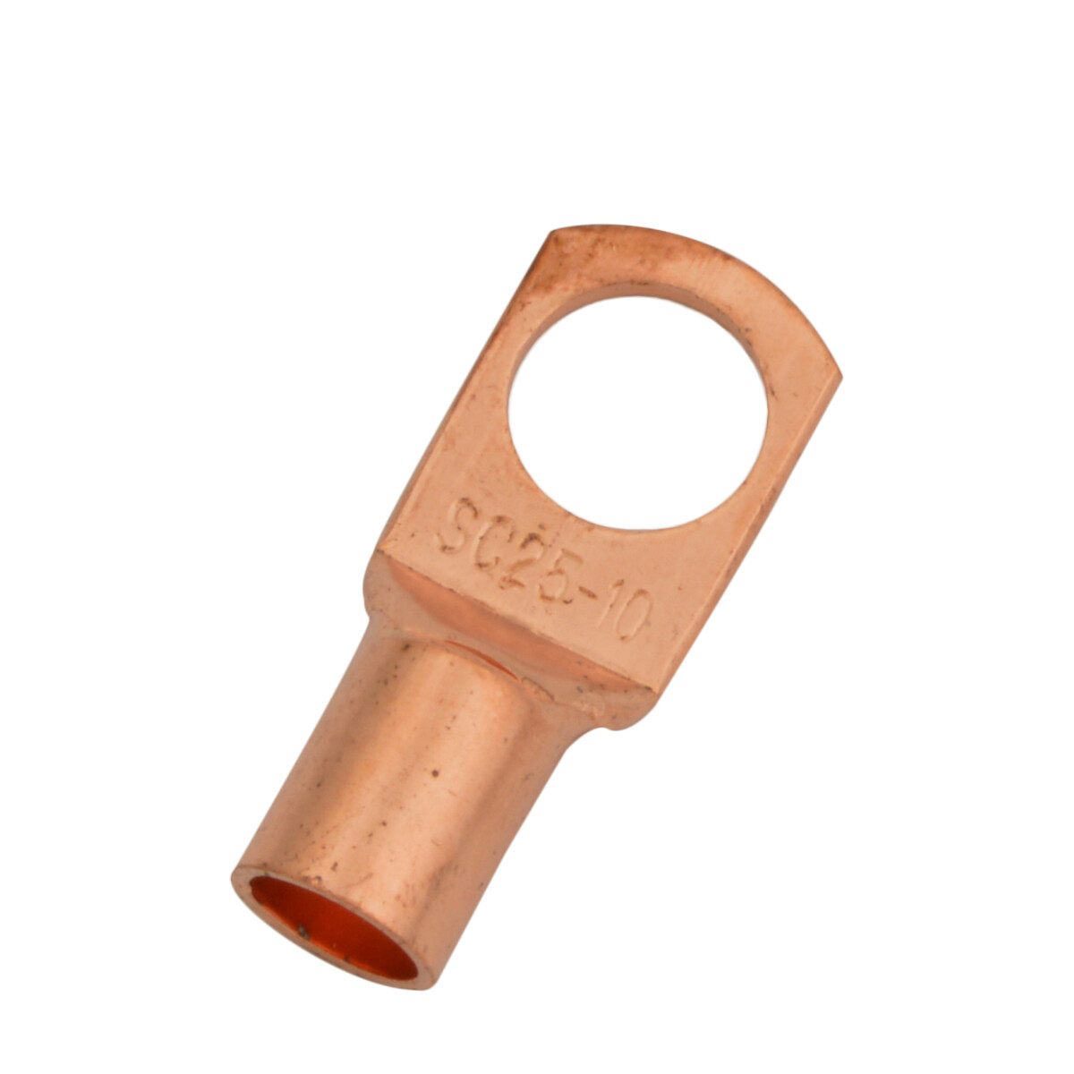4 AWG Pure Copper Lugs Ring Terminals Connectors 3/8″ Inch Ring Size 10 Pack