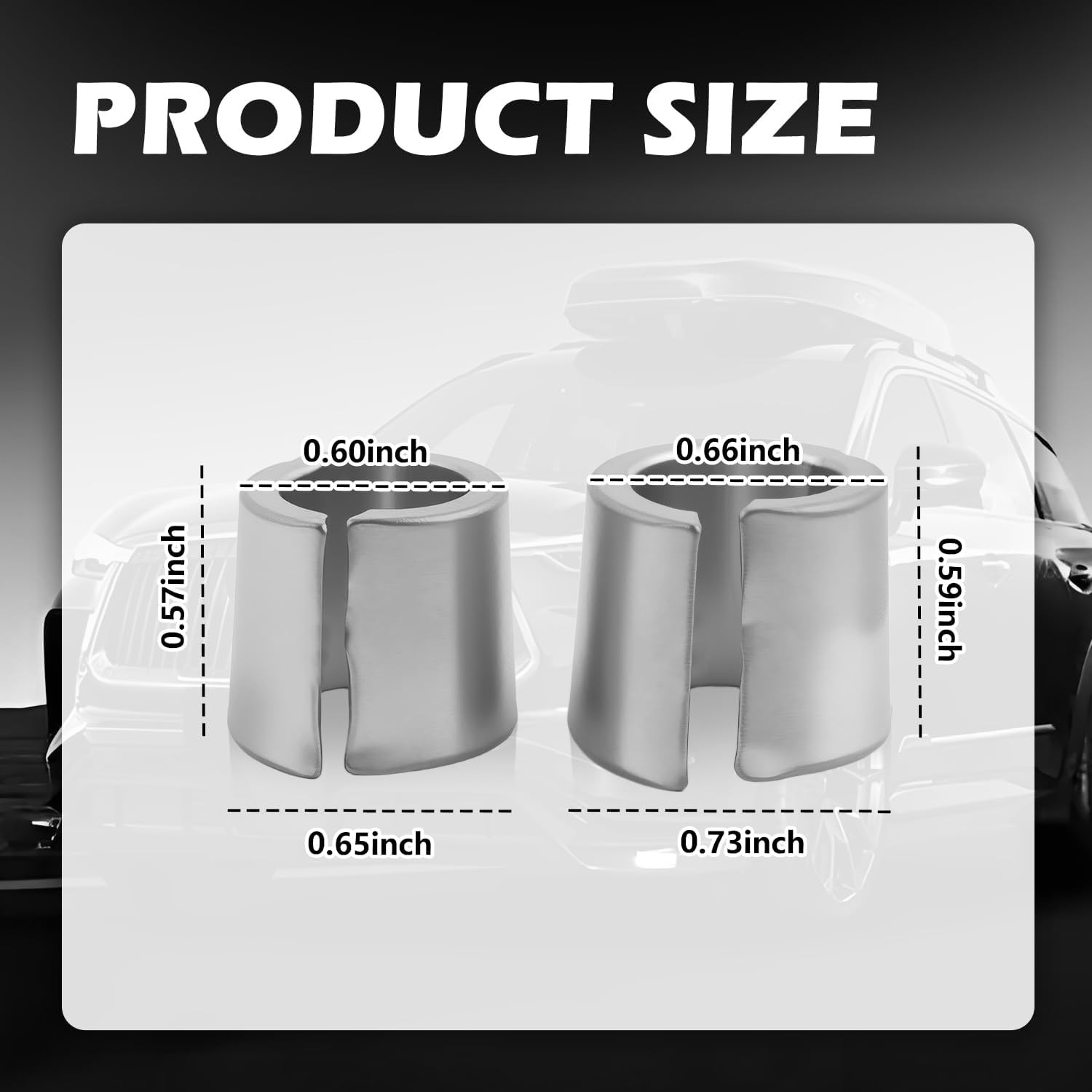 2PCS Battery Terminal Shim,Soft Lead Battery Post Shims Caps with Adjustable Ope