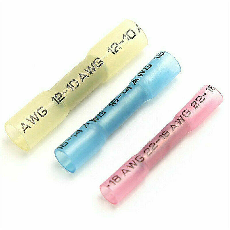 270x Assortment Heat Shrink Butt Wire Connectors Electrical Ring Crimp Terminals