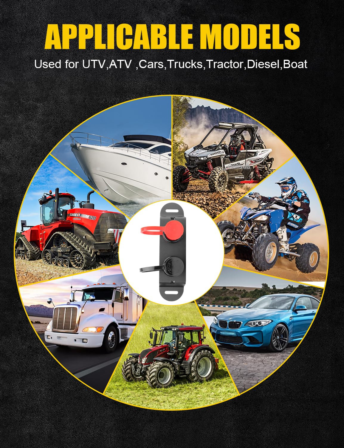 Battery Jump Post Kit with Remote Battery Terminals, Steel Mount Bracket and …