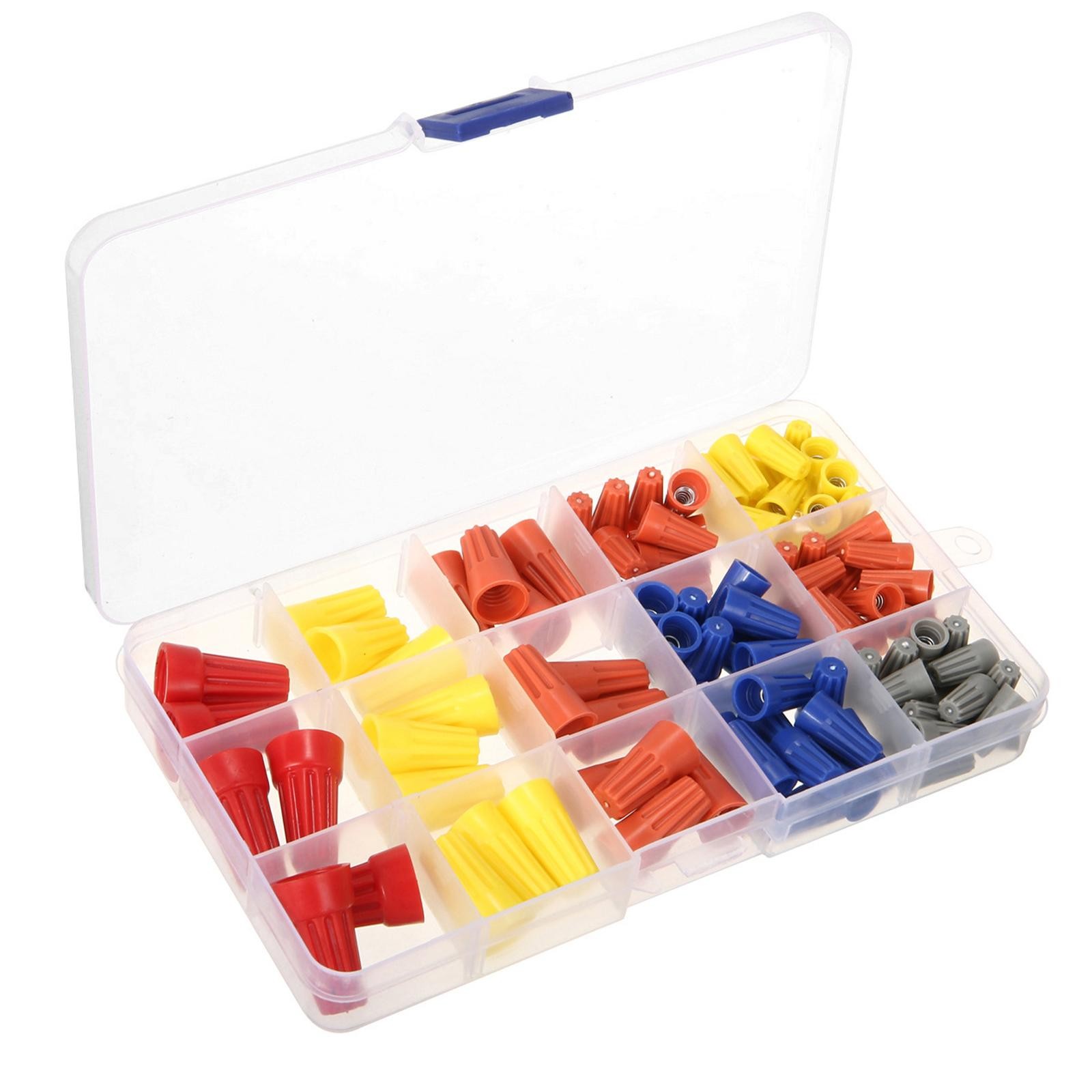 102Pcs 5 Size Insulated Spade Terminals Twist-On Electrical Wire Connectors B