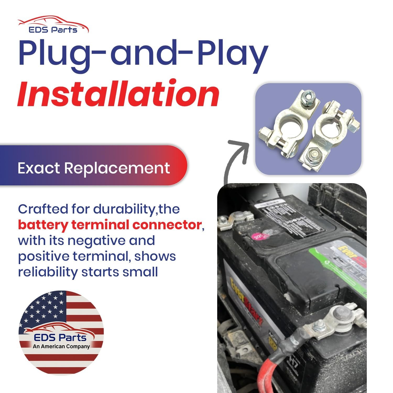 Battery Terminal Connectors – Positive & Negative Tin-Plated Copper Alloy, OEM-S