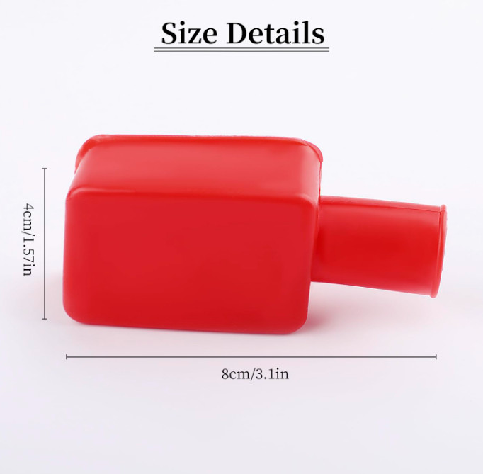 2PCS Battery Terminal Covers Cap, Positive Negative Insulating Protector, Car