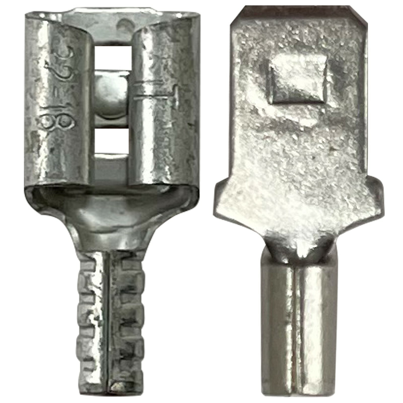 (200) Non Insulated Female & Male 22-18 AWG Quick Disconnect Connector .250 1/4″