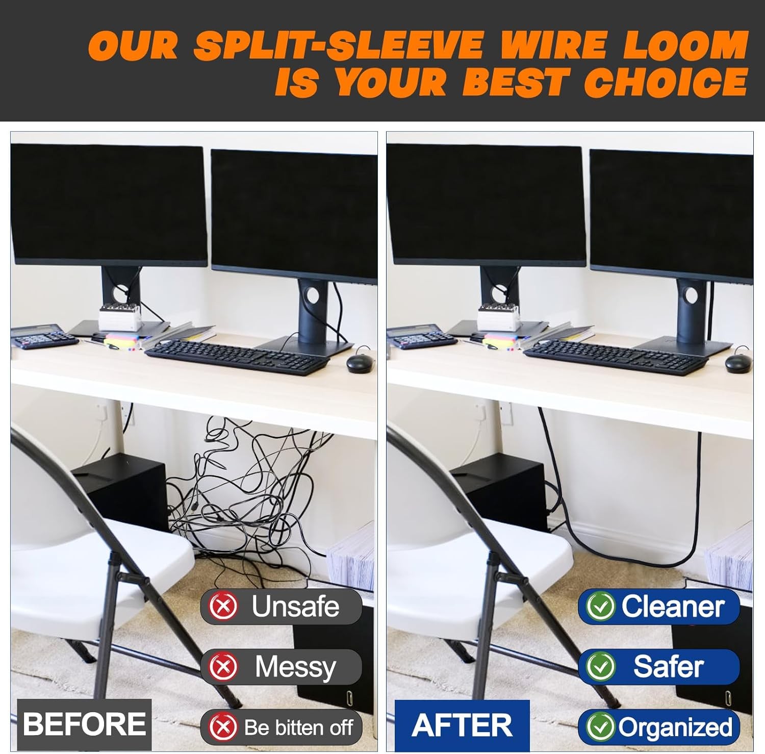 Braided Split-Sleeve Wire Loom for High-Temperature Automotive Harness Wrapping