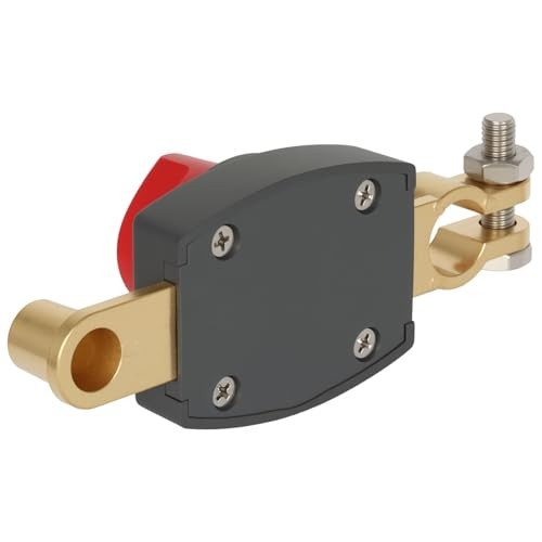 Hyanne Heavy-Duty Battery Disconnect Switch 275A 12V-48V Kill Switch Top Post