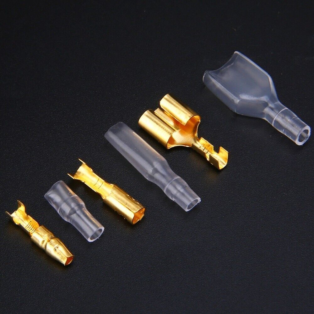 10/50 Sets Male Female Wire Crimp Connectors 4.0mm Bullet Terminal Kit Set US