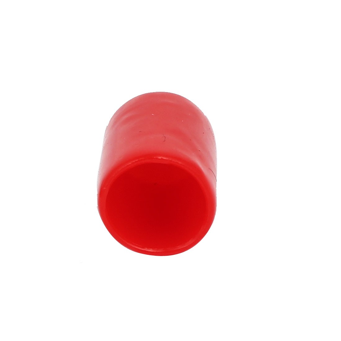 100 Pcs 10mm ID Rubber Insulated End Cap Screw Thread Protector Cover Red