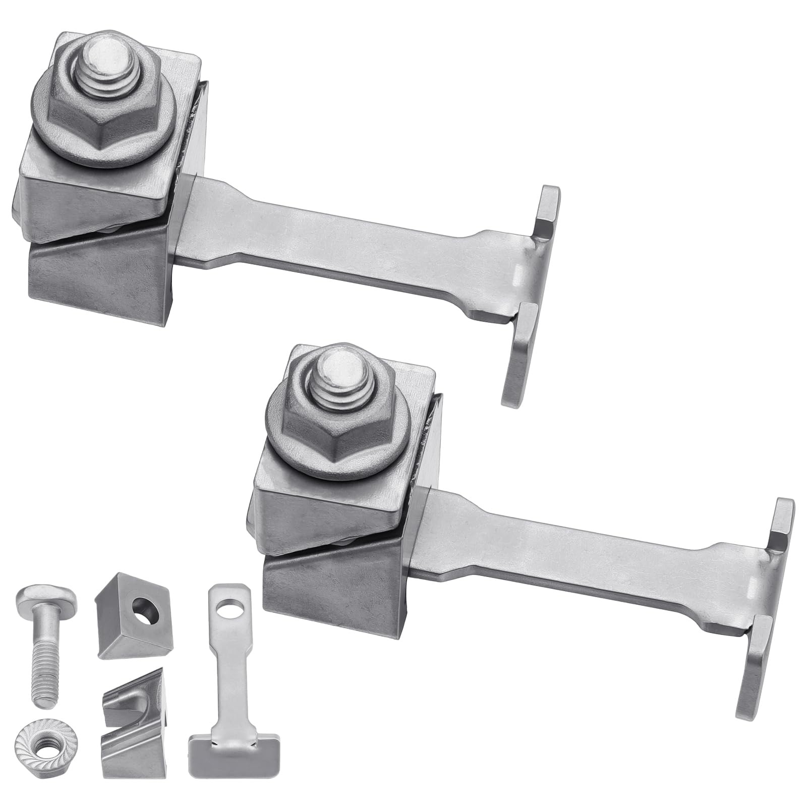 2 Pcs Wedge Battery Clamp Positive and Negative Battery Terminal Clamps Wedge