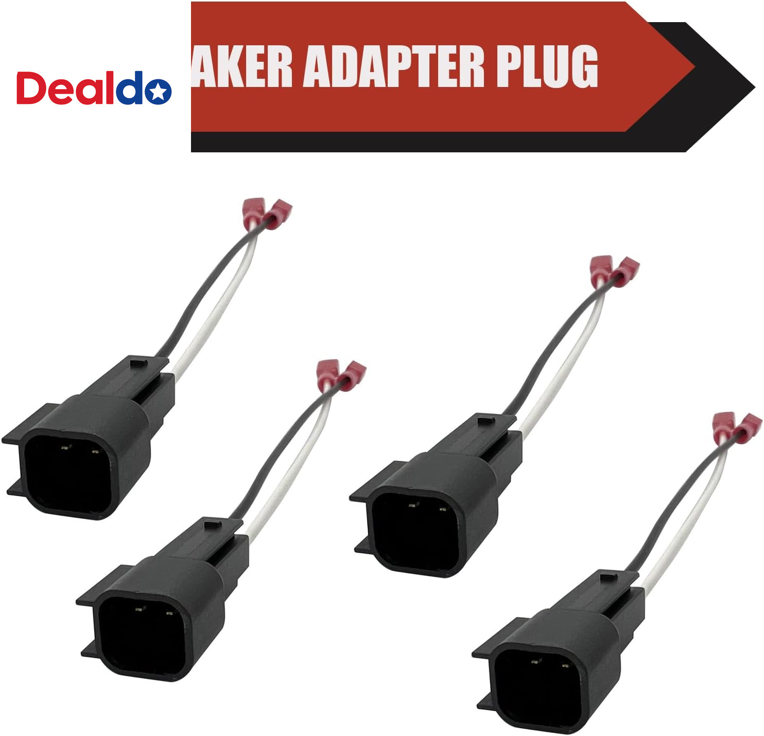4 PCS Car Speaker Wiring Harness Plug Connector, 72-5600 Waterproof Shell Heat-R