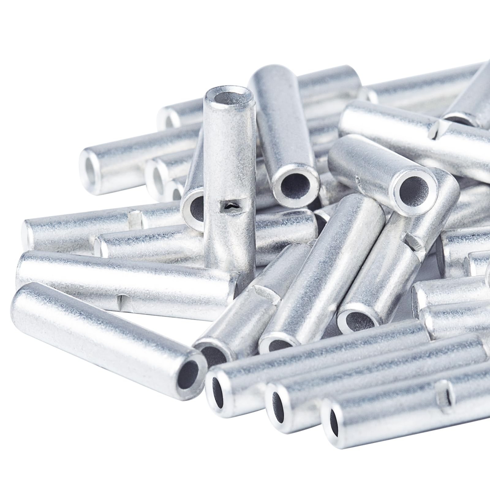 22,20,18,16 AWG/Gauge Non/Un Insulated Butt Connector Bare Crimp Splice
