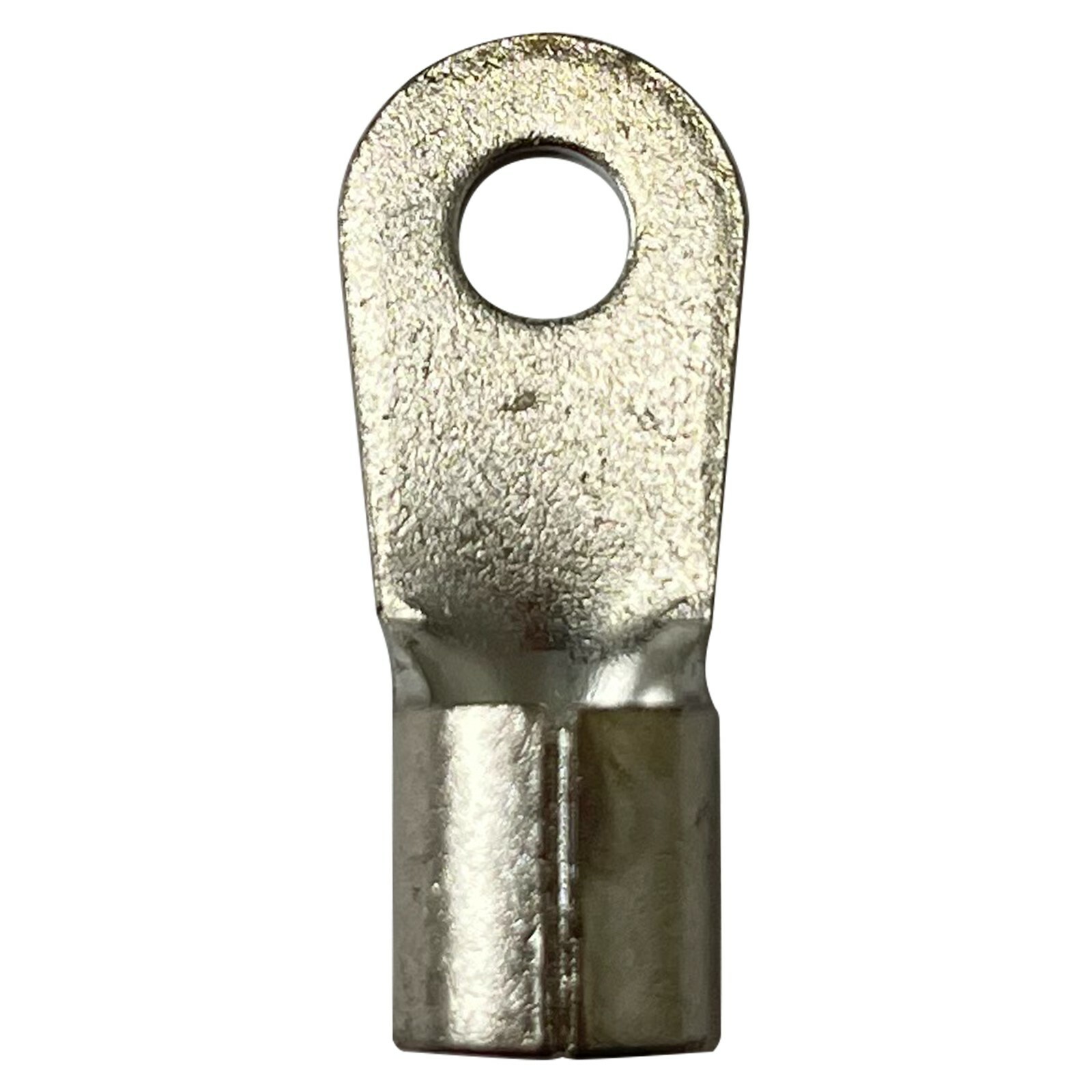 (25) Non-Insulated 6 Gauge #10 Ring Terminal Uninsulated Bare Wire Connector USA