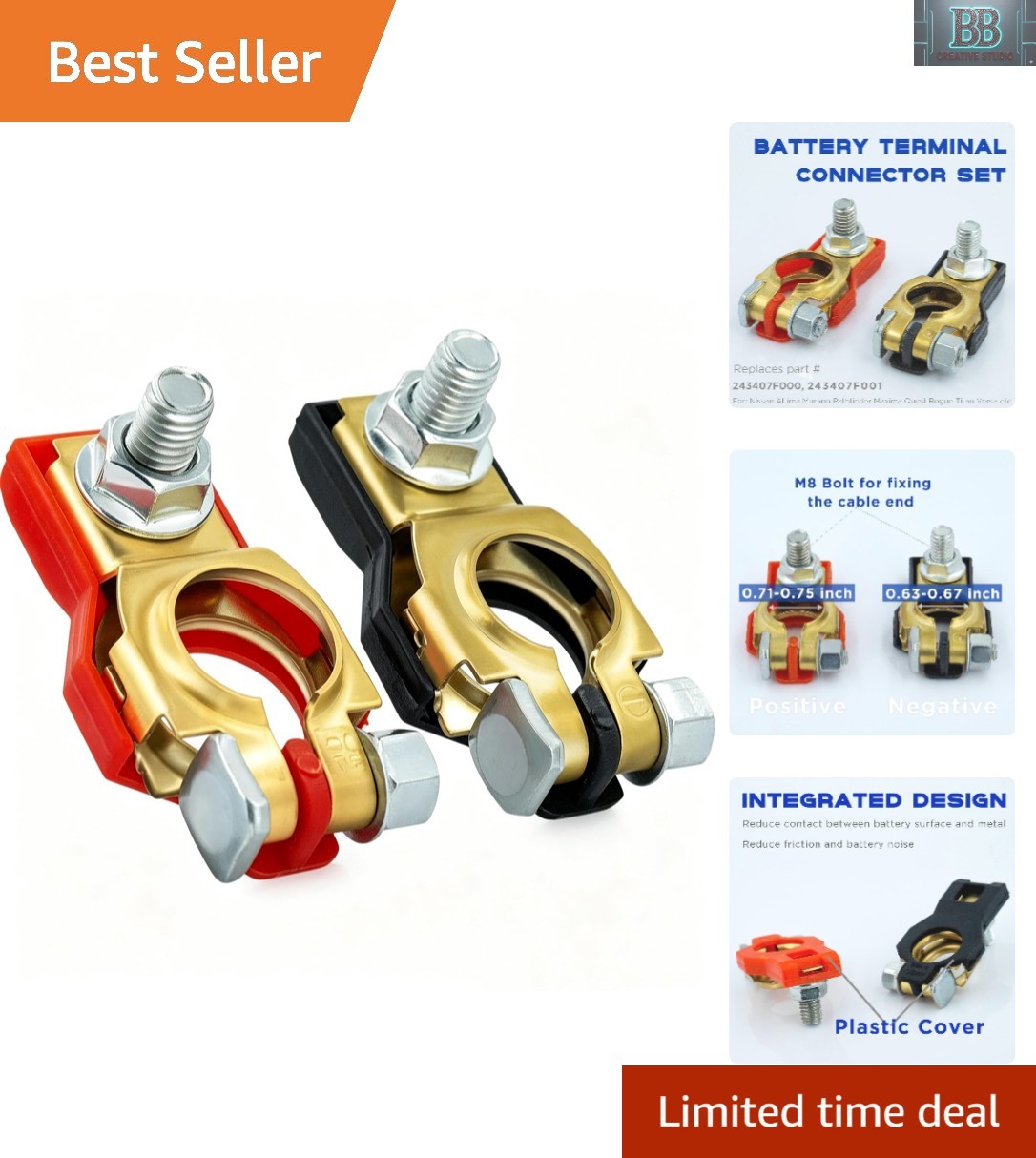 Quality Brass Battery Terminals for Nissan – Direct Replacement Parts Included
