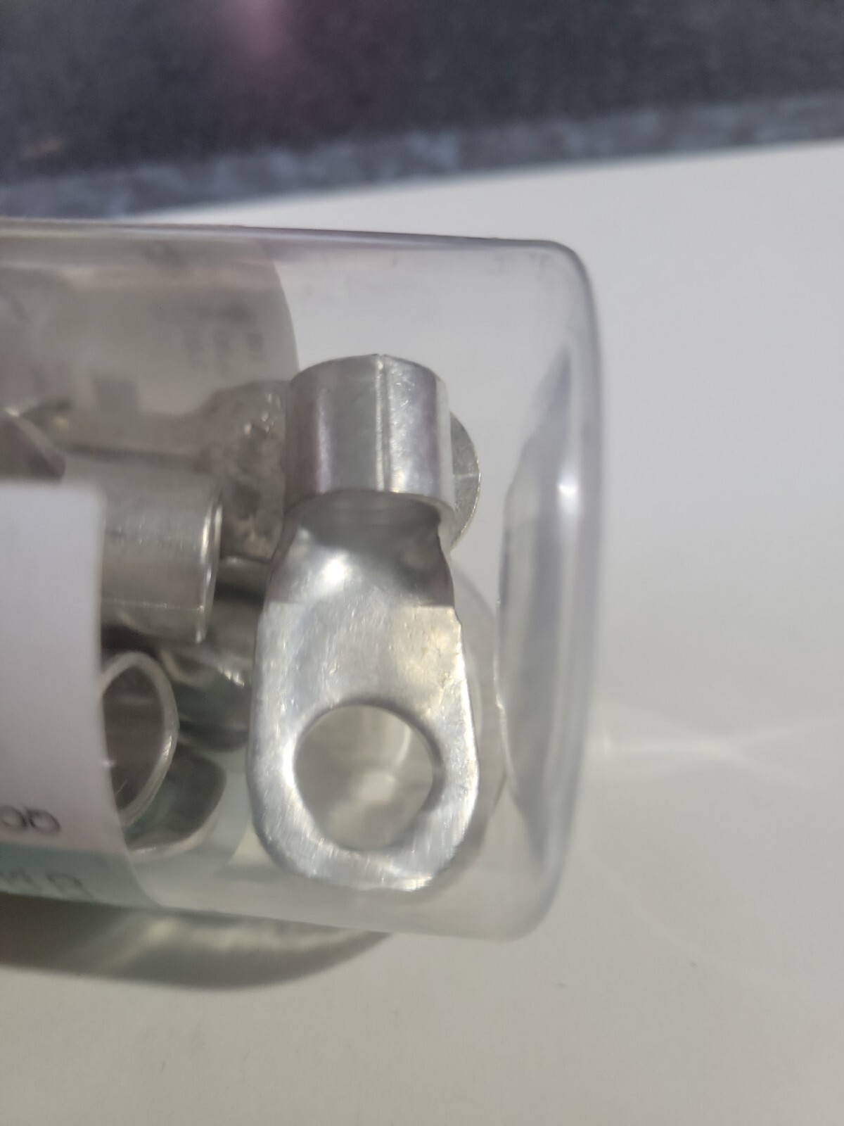 (10) 2 AWG 3/8″ Stud Non-Insulated Tubular Ring Terminal