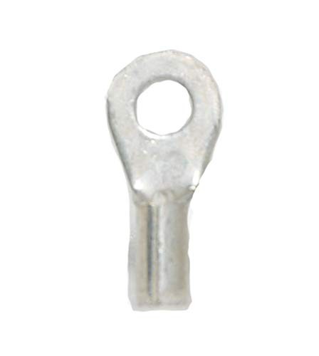 24-20 Awg Non-Insulated #8 Stud Ring Terminal- Brazed Seam (100/Pkg.)