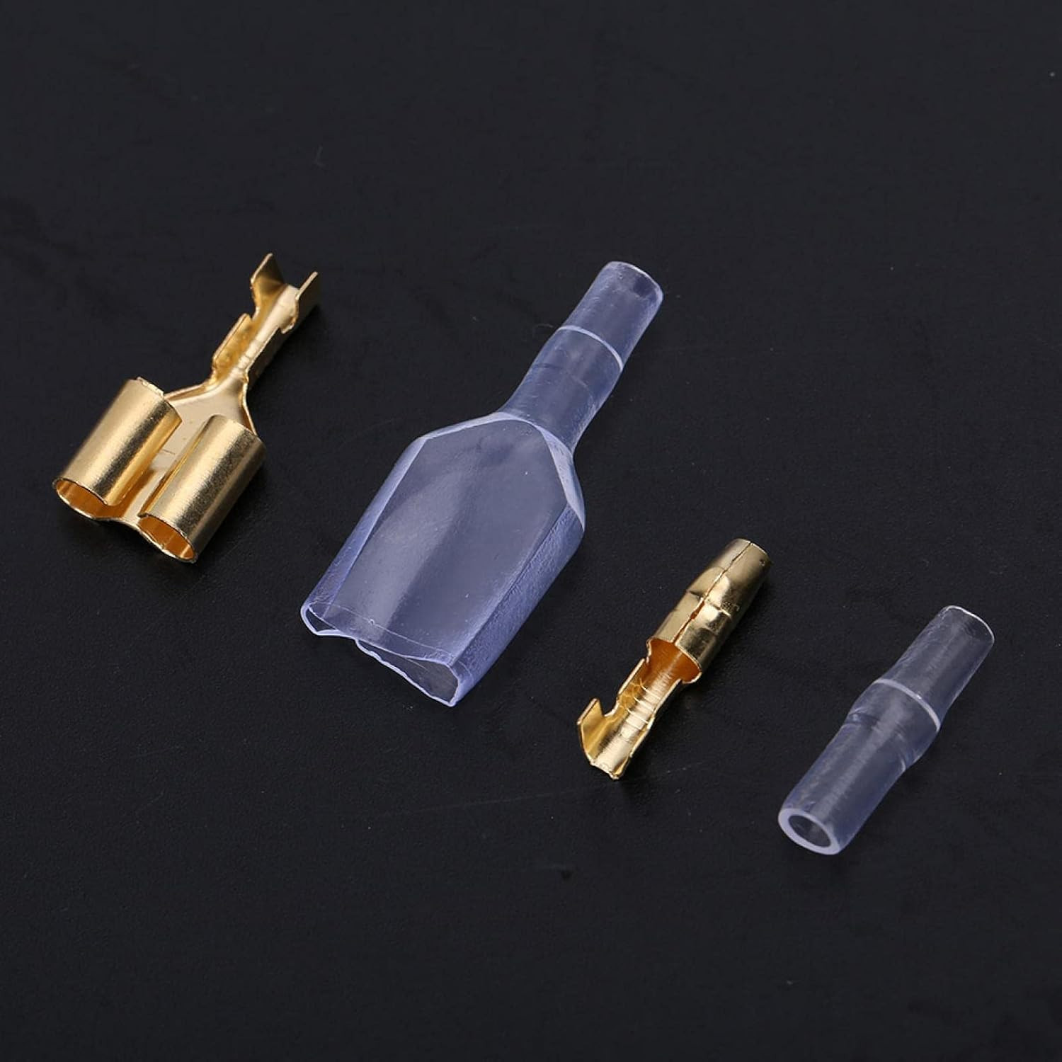 20 Set 1 to 2 Bullet Crimp Terminal, Female/Male Bullet Terminal Connectors Elec