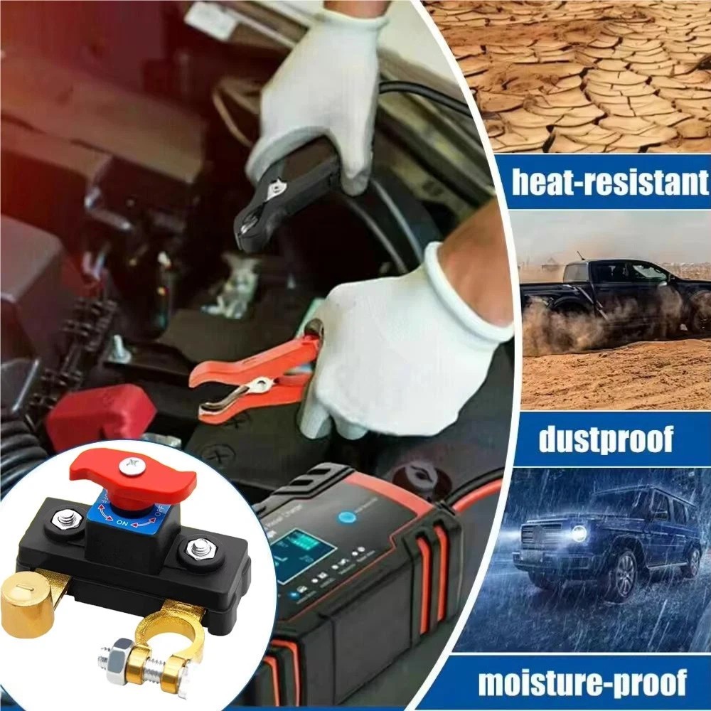 1Pcs Universal Battery Disconnect Switch 12V / 24V Cut Off Isolator for Cars RV