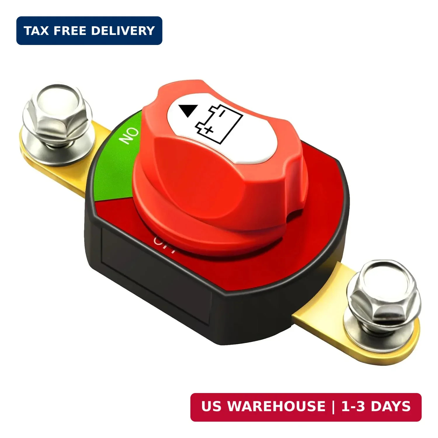 Side Post Battery Disconnect Switch 12V-48V 300A Battery Power Isolator Cut Off