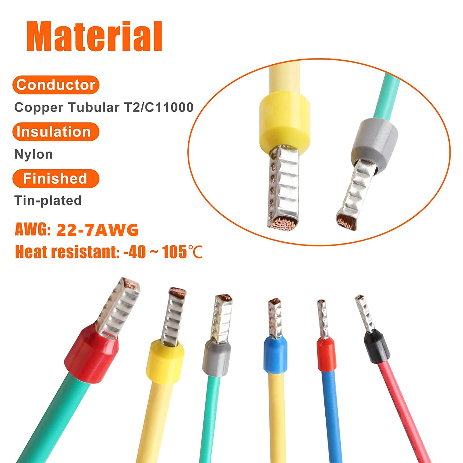 Ferrule Crimping Tool Kit, Crimper Plier with 2400PCS Wire Ferrules Terminal Kit