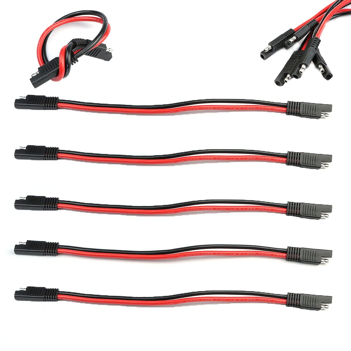 5 Pack 14 Gauge Quick Disconnect Wire Harness SAE Connector Bullet Lead Cable