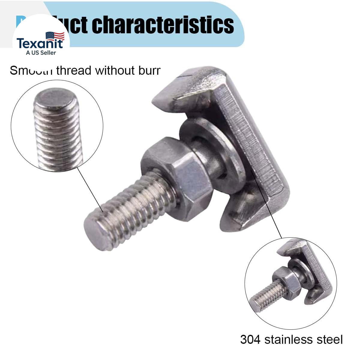 OEM Battery Terminal Bolts Kit – T-Shaped Battery Bolts with Cable Extender (4PC
