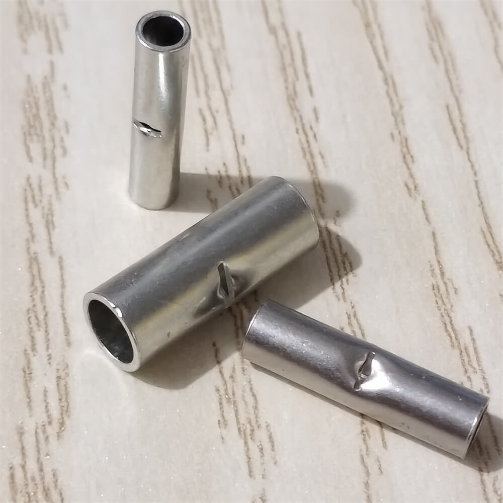 50-200× Straight Electrical Wire Connectors Ferrule Butt Splice Crimp Terminals