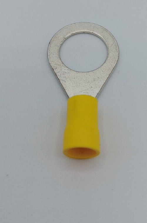 (20Pc)Yellow Ring 12-10Ga AWG VINYL 1/2″ electrical wire ring terminal connector