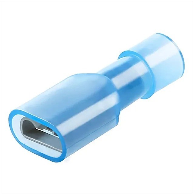 Blue Female Spade Crimp Terminals 16-14 AWG Insulated Connectors 100PCS