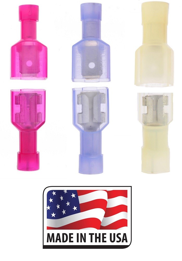 (300) Full Insulated NYLON Quick Disconnect All Size 12-10 16-14 22-18 ga USA