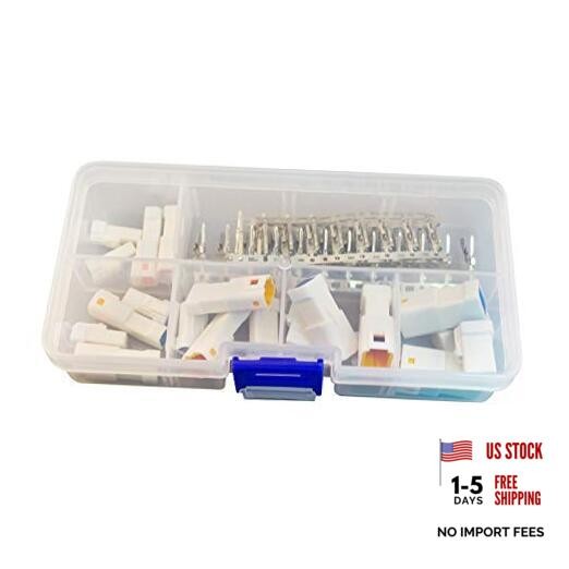 196PCS = 19 Sets JST Connectors for 24 22 20 AWG Wire 2/3/4/6/8 Pin 2-12 Pin